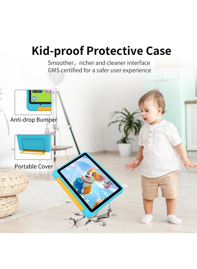 PRITOM All-New Tablet Android 15, 10'' Kids Tablet, Parental Control, 64GB, 1TB Expandable Tablets for Kids, Children, WiFi6, Educational, Games, Kids Software Pre-Installed, with EVA Case, Blue - Image 5