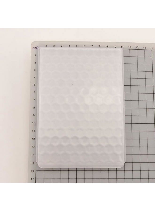 Arbuya Honeycomb Textured 3D Embossing Folder for Card Making, Bee Honey Hexagon Plastic Embossing Folder Craft Card Template for DIY Scrapbooking 4"x6" - Image 2
