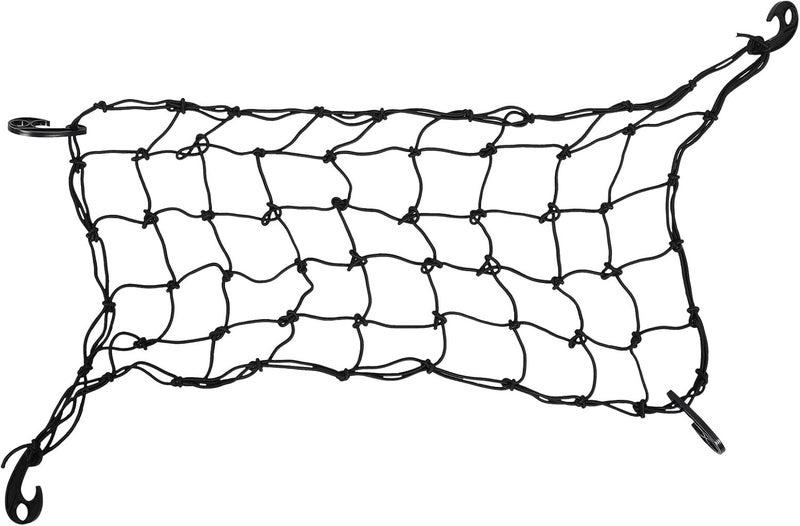 Car Roof Cargo Net 5mm Rubber Mesh 90x50cm with Bungee Straps Vehicle Storage Organizer Truck Bed Roof Net for Travel and Outdoor Use - Image 1