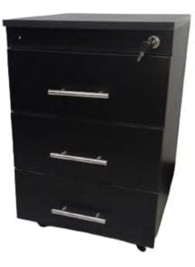 وحدة أدراج خشبية متحركة – عملي وسهل الاستخدام لتخزين منظم في المنزل أو المكتب - Image 2