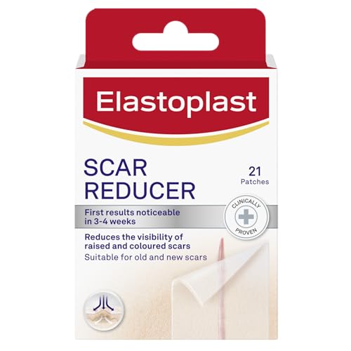 Elastoplast Scar Reducer Plasters (21 Pieces), Quick and Convenient Scar Cover Up Treatment, Scar Sheets to Reduce Visbility of Scars, Scar Plaster Pack for Quick Results - Image 1