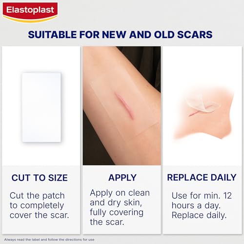Elastoplast Scar Reducer Plasters (21 Pieces), Quick and Convenient Scar Cover Up Treatment, Scar Sheets to Reduce Visbility of Scars, Scar Plaster Pack for Quick Results - Image 5