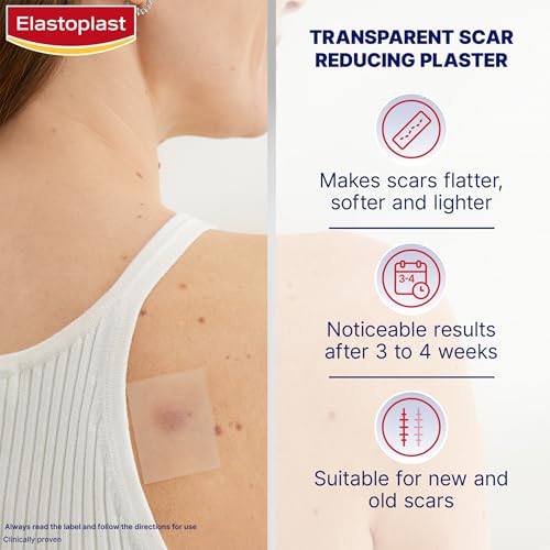 Elastoplast Scar Reducer Plasters (21 Pieces), Quick and Convenient Scar Cover Up Treatment, Scar Sheets to Reduce Visbility of Scars, Scar Plaster Pack for Quick Results - Image 2