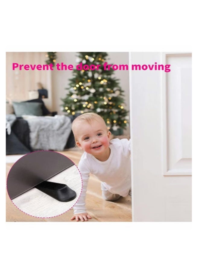 Door Stoppers Wedge Heavy Duty Door Wedge, 10 Pcs Non-Slip Door Jammer, Plastic Door Stop Wedges for Home and Office, Interior Bathroom, Kitchen, Children's Room Door - Image 4
