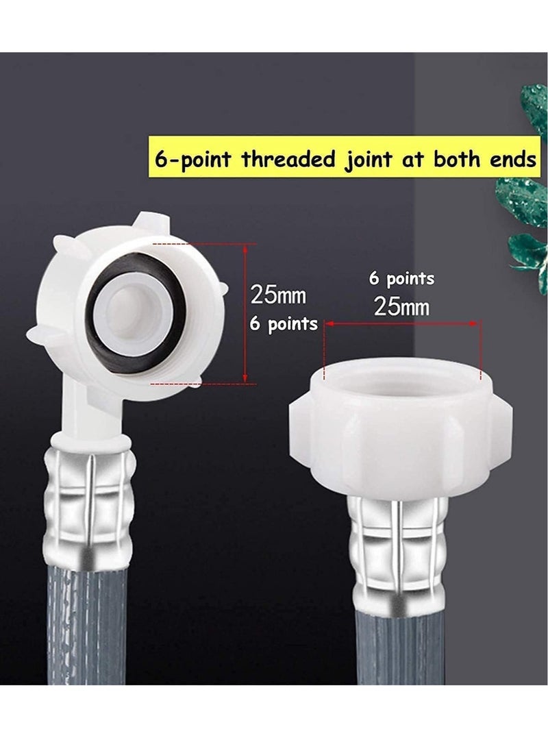 Premium Quality Extra Long Universal Washing Machine/Dishwasher Inlet Fill Hose 2.5 Metre, Adapter For Fully Automatic Washing Machine, Reliable Dishwasher Explosion-proof Extension Tube