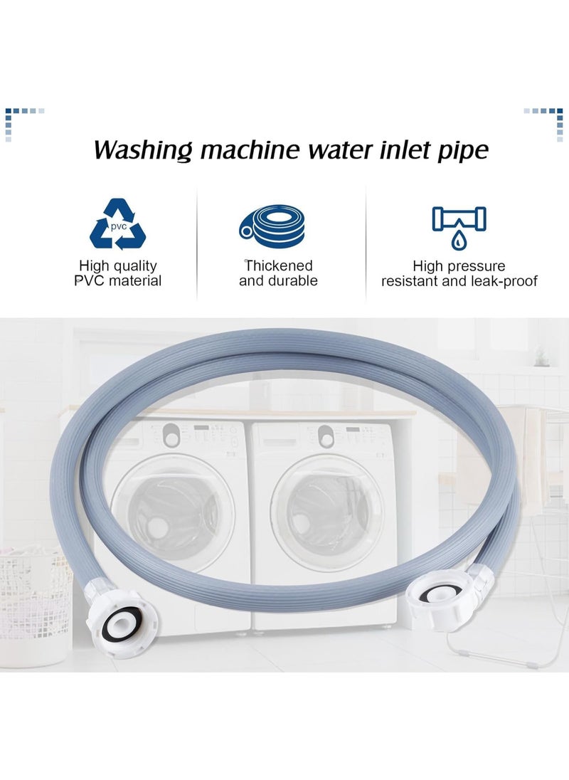 Premium Quality Extra Long Universal Washing Machine/Dishwasher Inlet Fill Hose 2.5 Metre, Adapter For Fully Automatic Washing Machine, Reliable Dishwasher Explosion-proof Extension Tube