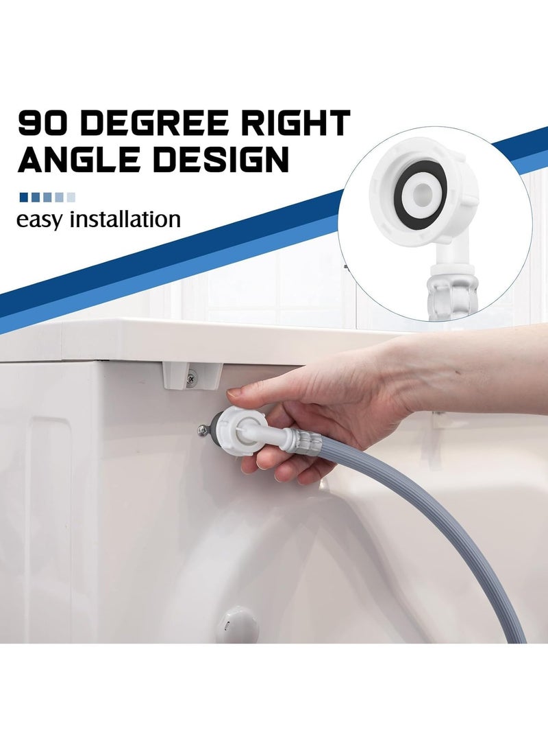 Premium Quality Extra Long Universal Washing Machine/Dishwasher Inlet Fill Hose 2.5 Metre, Adapter For Fully Automatic Washing Machine, Reliable Dishwasher Explosion-proof Extension Tube