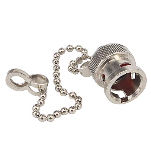 Boobrie 5-Pack BNC Dust Cap Waterproof Protective Cover with Chain BNC Coax Cap for Female Jack Connector RF Coaxial Adapter Nickel-Plated - Image 4