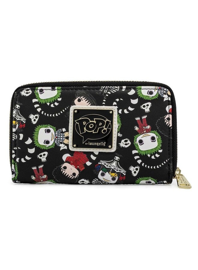 Loungefly POP Beetlejuice Zip Around Faux Leather Wallet - Image 1
