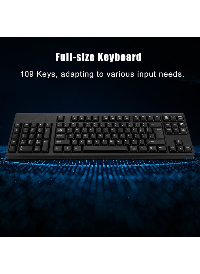 Ergonomic Keyboard Left Hand Keyboard Left Handed Keyboard Ergonomic Design Full-size Keyboard Dual USB Interface Improve Work Efficiency