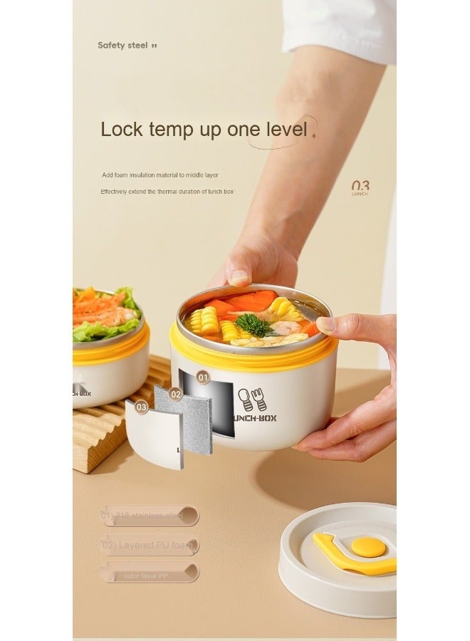 Anna 316 Stainless Steel Japanese Thermal Microwave Heating Bento Box - Image 5