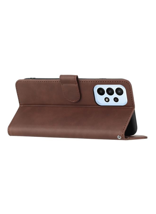 S-TOP Case For Samsung Galaxy A23 4G Heart Pattern Skin Feel Leather Phone Case - Image 3
