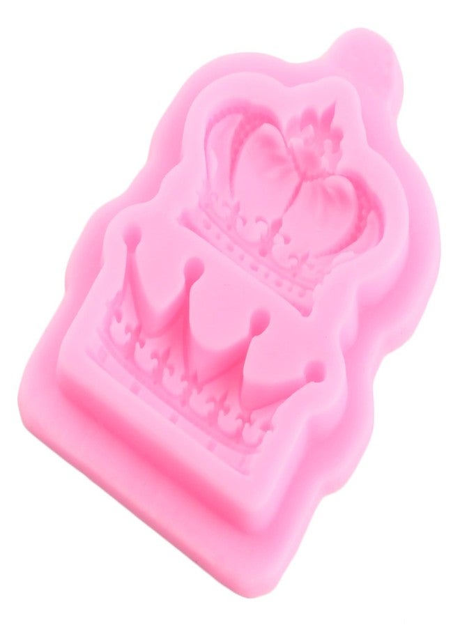 RFGHAC 3D Crown Fondant Chocolate Molds Crown Silicone Mold for Cake Decorating Cupcake Topper Candy Gum Paste Polymer Clay Set Of 2 - Image 3