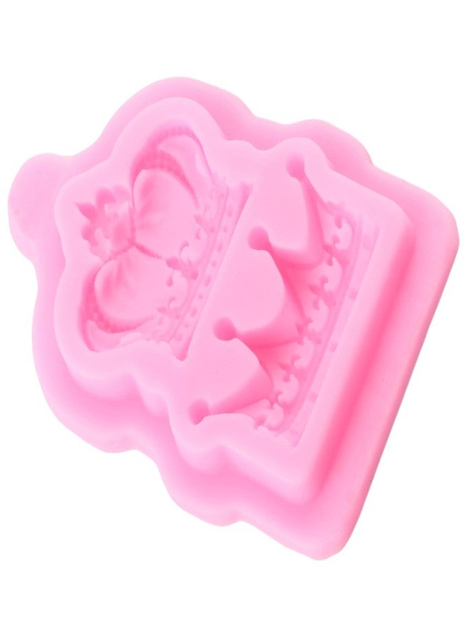 RFGHAC 3D Crown Fondant Chocolate Molds Crown Silicone Mold for Cake Decorating Cupcake Topper Candy Gum Paste Polymer Clay Set Of 2 - Image 4
