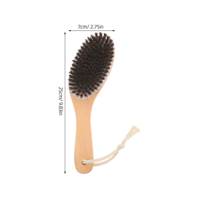 Horse Grooming Brush with Comb for Fur Care and Dirt Removal Sturdy Body Brush - Image 3