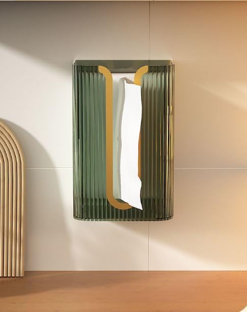 Bayleef Light Luxury Wall-Mounted Tissue Box Creative U-Shaped face Towel mask Storage Box Bathroom Kitchen Upside Down Tissue Box - Image 4