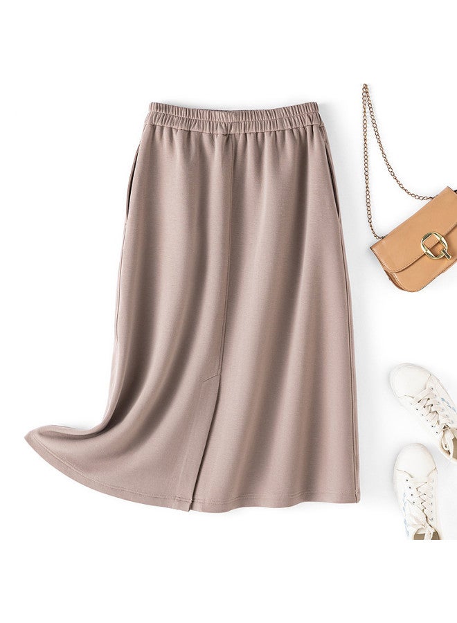 Fapai Spring And Autumn Seasons Drape Comfort High Waist Slimming Straight Skirt Women's Skirt - Image 3