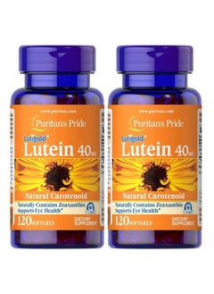 Lutein 40mg With Zeaxanthin, Supports Eye Health, 120 Count (Pack of 2)