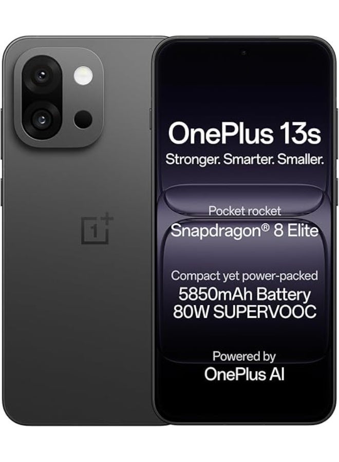 OnePlus [OnePlus 13s | Snapdragon® 8 Elite | Smarter with OnePlus AI | 12GB+512GB | Black Velvet (International Version) - Image 1