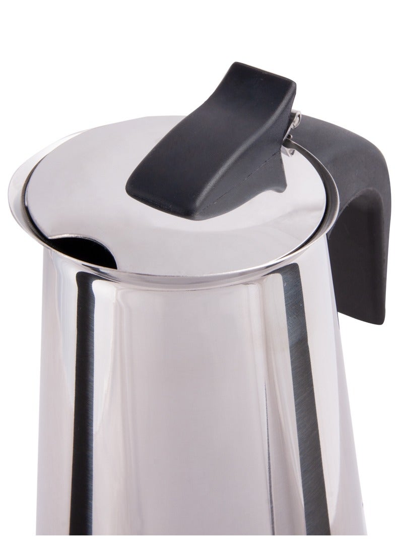 Biggcoffee Stovetop Espresso Maker, Moka Pot, Italian Coffee Maker, Coffee Percolator, Stainless Steel Moca Pots, 4 Cups Coffee Maker 6.76 oz/200 ml  - Image 5