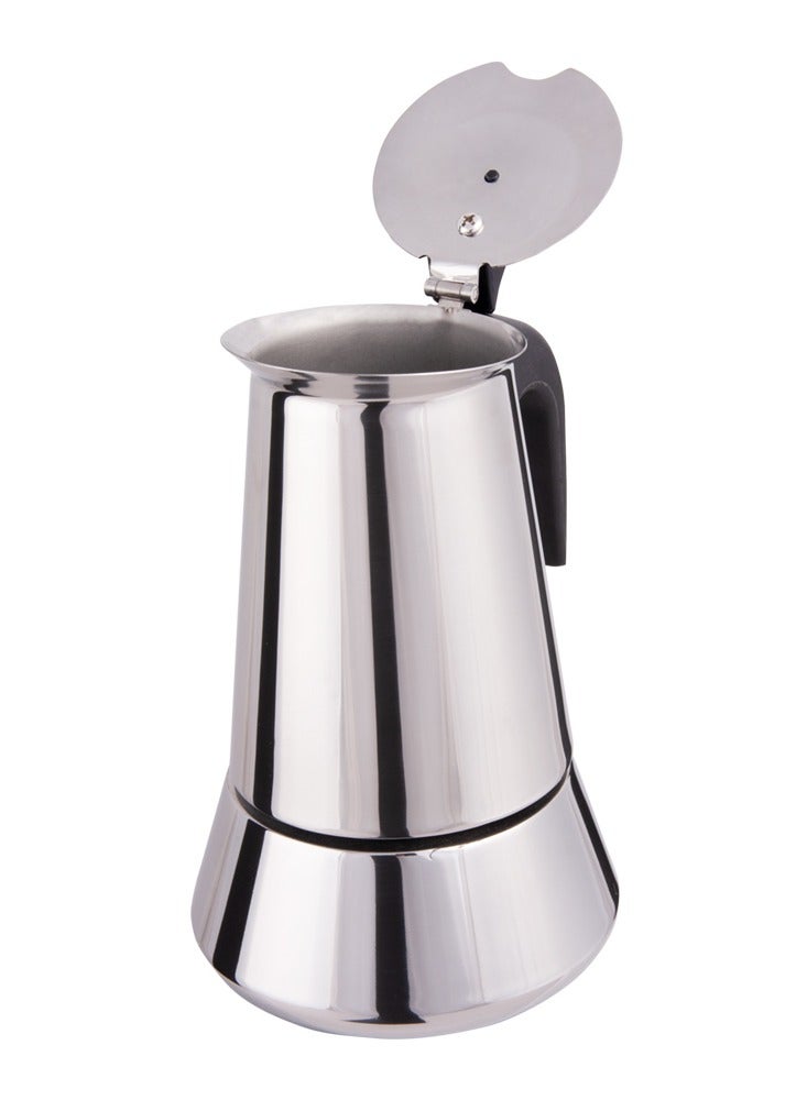 Biggcoffee Stovetop Espresso Maker, Moka Pot, Italian Coffee Maker, Coffee Percolator, Stainless Steel Moca Pots, 4 Cups Coffee Maker 6.76 oz/200 ml  - Image 4