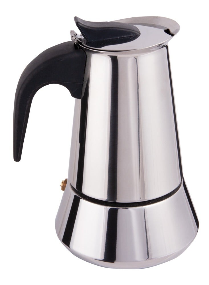 Biggcoffee Stovetop Espresso Maker, Moka Pot, Italian Coffee Maker, Coffee Percolator, Stainless Steel Moca Pots, 4 Cups Coffee Maker 6.76 oz/200 ml  - Image 3