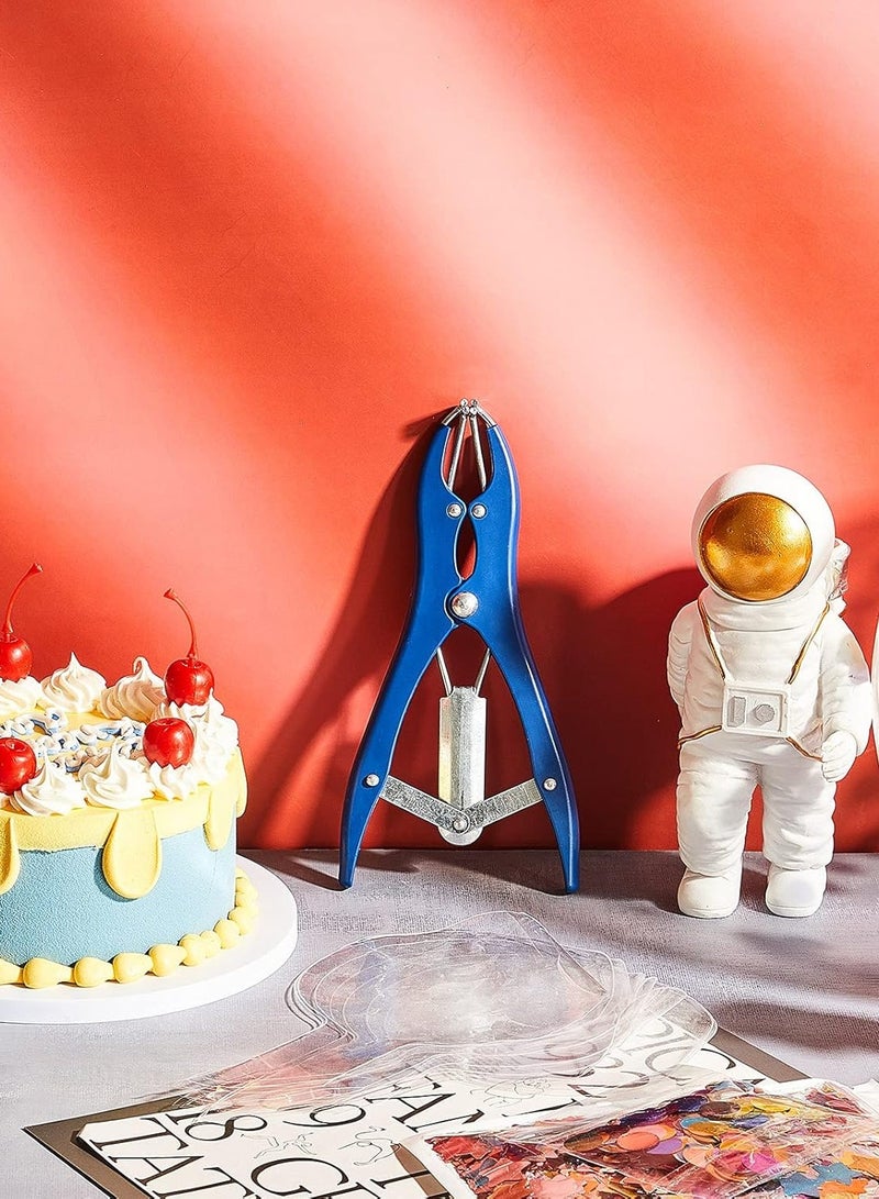 Bukela Expansion Pliers Tool Blue Sequin Filling Pliers Stainless Steel Balloon Mouth Expander DIY Tools for Filling Balloon Sequins Petals Feathers Home Party Activities Supplies (Simple Style) - Image 5