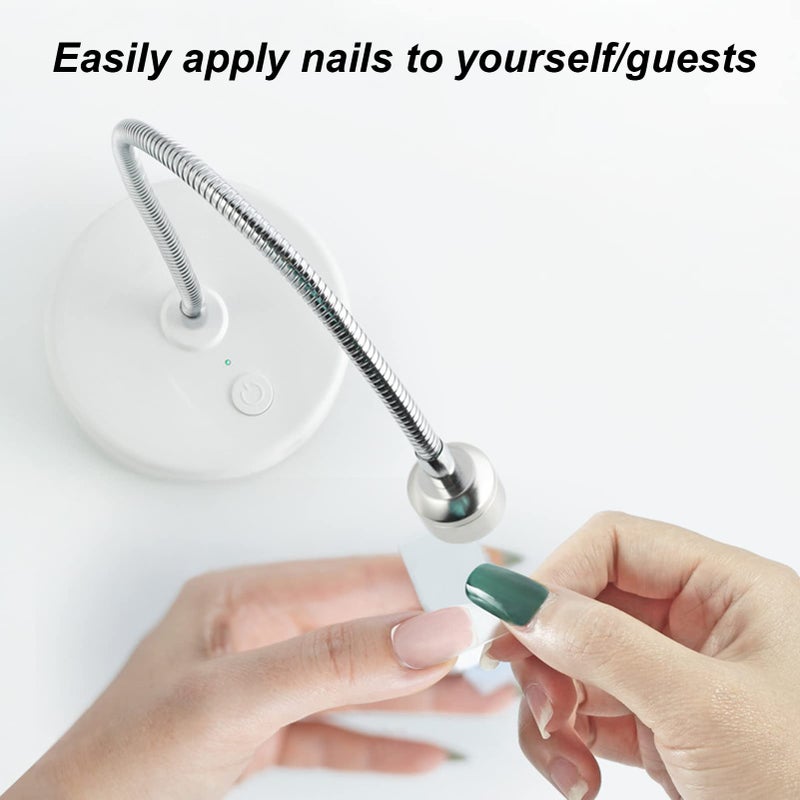 Brrnoo LED Light, 3W USB Input Flash Cure Light for Nails, Nail Dryer Nail Extension Gel Curing Lamp for Outdoor Stall Gel Nail Curing - Image 4