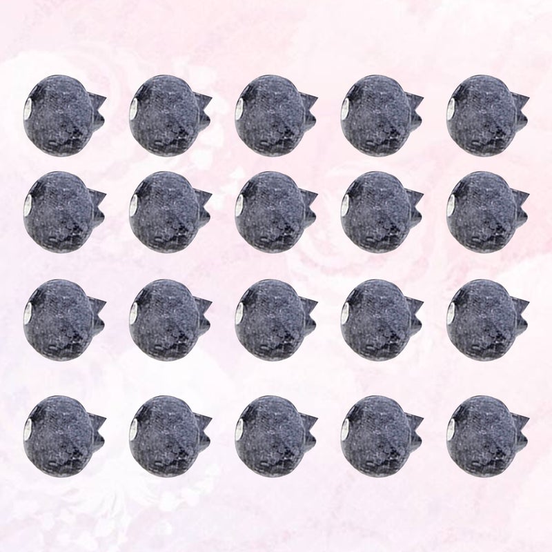 1 Set/20pcs Simulated Fruit Decoration Artificial Blueberry Shaped Design Model Props Ornament for Shop Window Home (Large Size, 2cm of Diameter, Blueberry) - Image 1