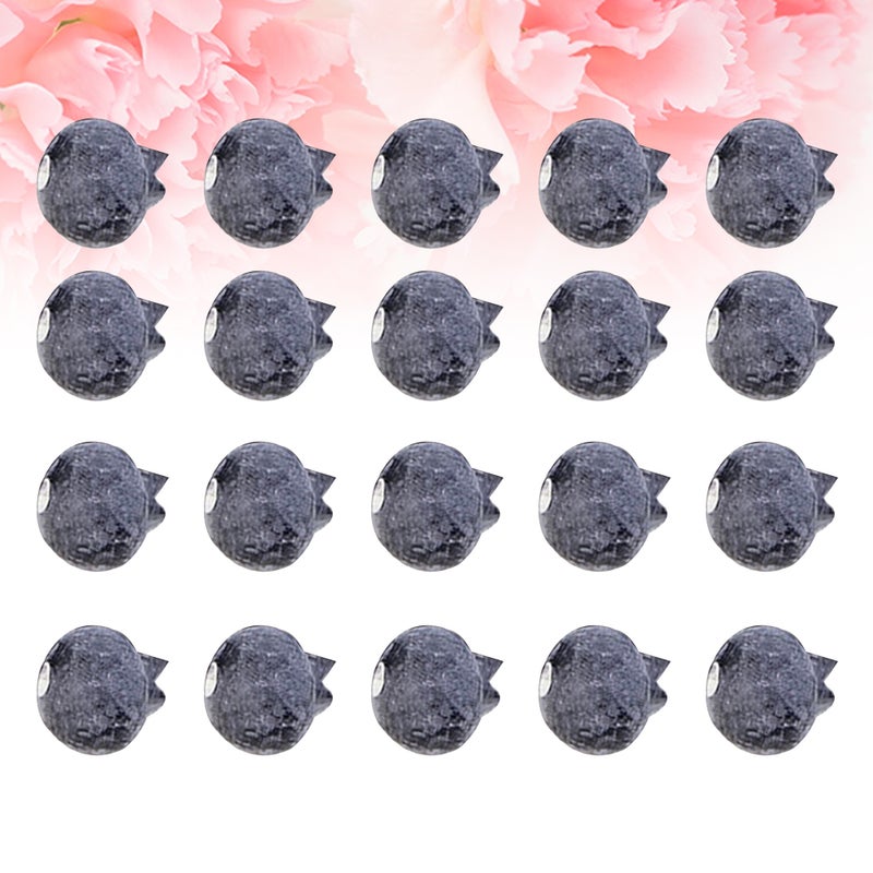 1 Set/20pcs Simulated Fruit Decoration Artificial Blueberry Shaped Design Model Props Ornament for Shop Window Home (Large Size, 2cm of Diameter, Blueberry) - Image 5