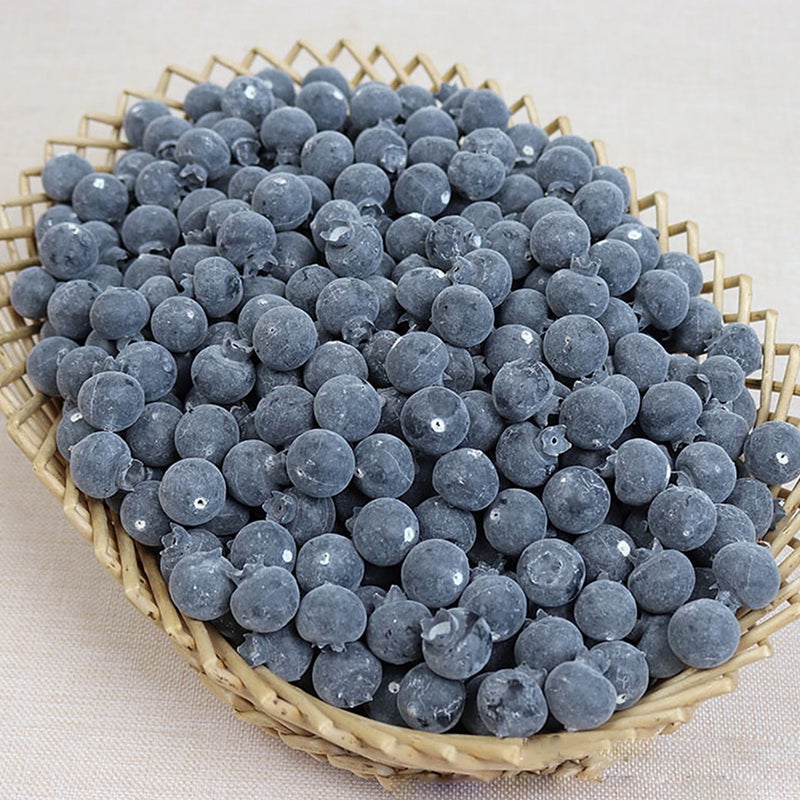 1 Set/20pcs Simulated Fruit Decoration Artificial Blueberry Shaped Design Model Props Ornament for Shop Window Home (Large Size, 2cm of Diameter, Blueberry) - Image 4