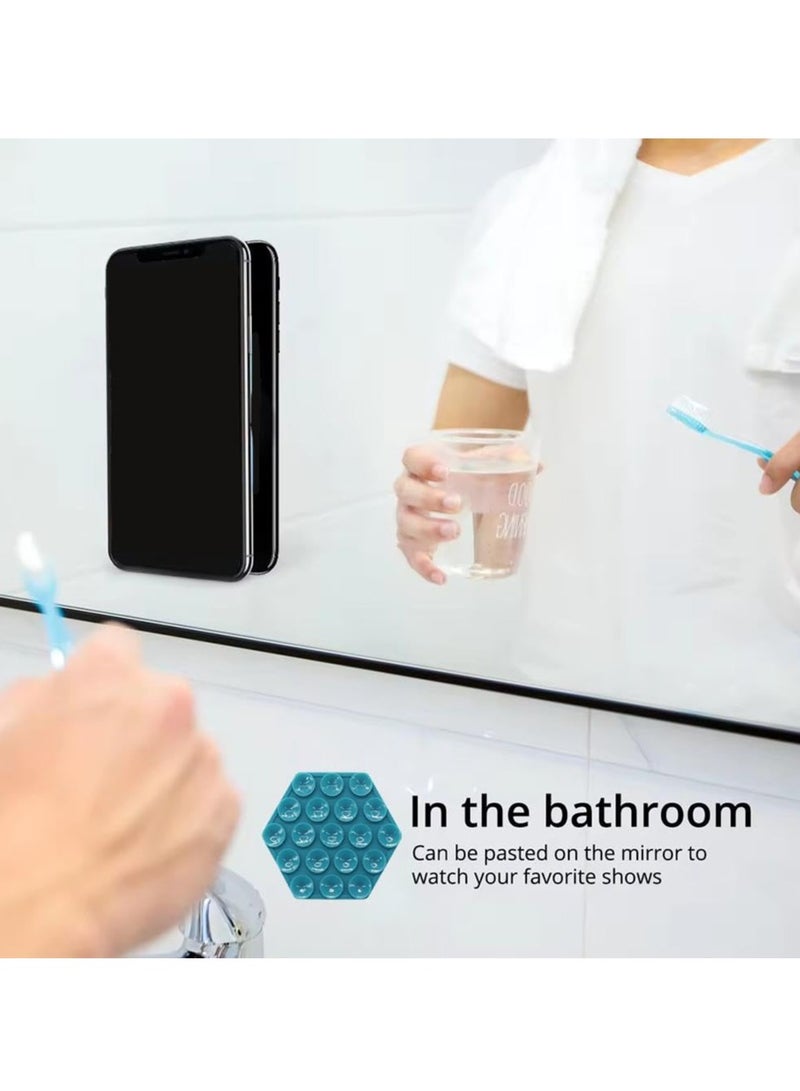 Excefore Silicone Suction Phone Case Mount, 3PCS Non Slip Suction Cup Phone Mount, Hands-Free Mobile Accessory Holder back of phone for Selfies and Videos, Multi-Purpose Self-Adhesive Phone Stand Sticky - Image 5