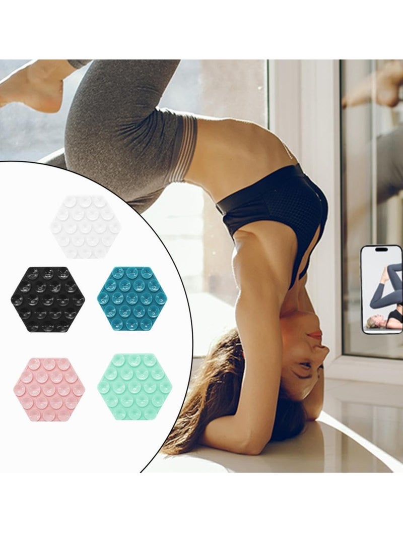 Excefore Silicone Suction Phone Case Mount, 3PCS Non Slip Suction Cup Phone Mount, Hands-Free Mobile Accessory Holder back of phone for Selfies and Videos, Multi-Purpose Self-Adhesive Phone Stand Sticky - Image 4