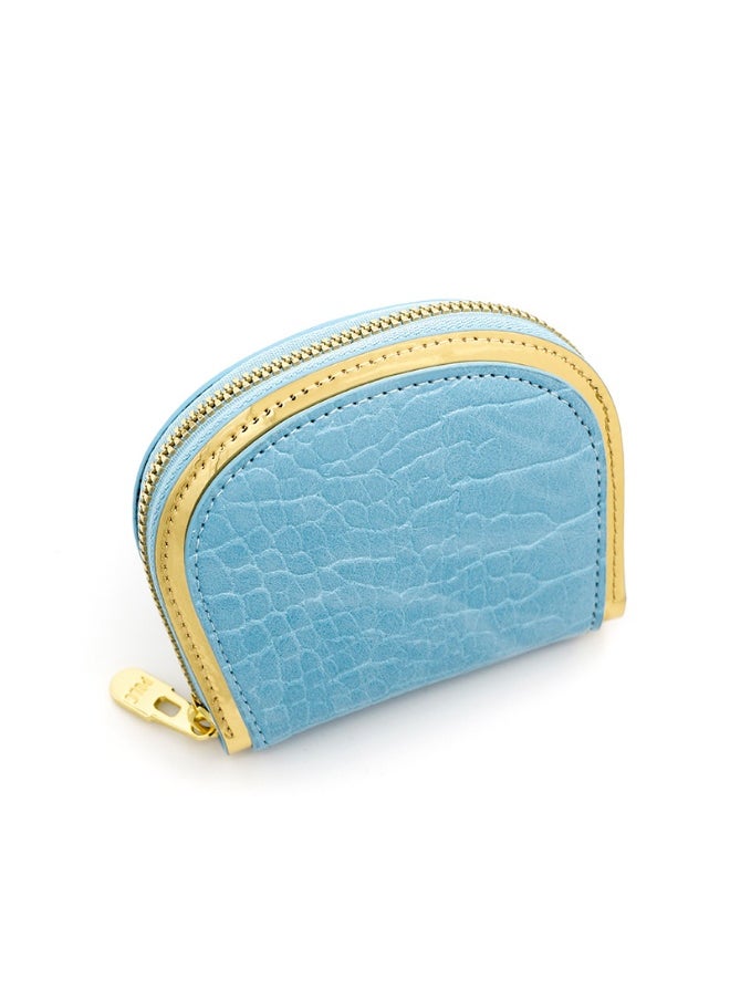 NIBEMINENT Women's Card Bag Vintage Stone Organ Card Bag Large Capacity Multi-slot Card Bag Zipper Bag Clutch Bag  - Image 1