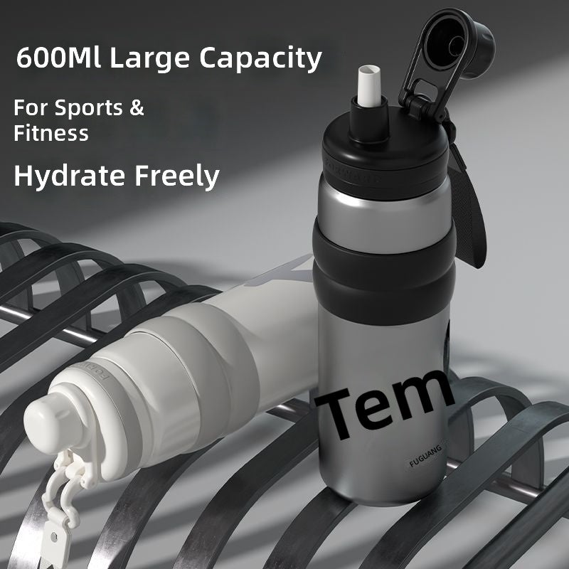 FUGUANG Authentic Double-Drink Student Edition Sports Insulated Water Bottle - Portable, Shatterproof, Large Capacity - Image 2
