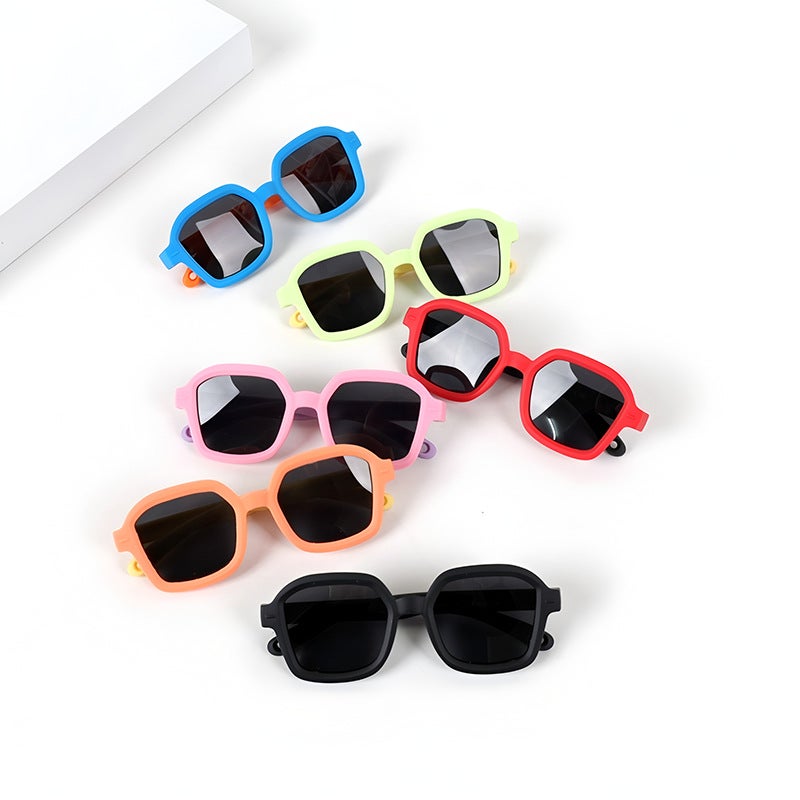 Children'S Square Sunglasses For Boys And Girls Sunscreen Sunglasses Sunshade Anti-Uv Glasses Baby Simple Polarized Sunglasses - Image 2