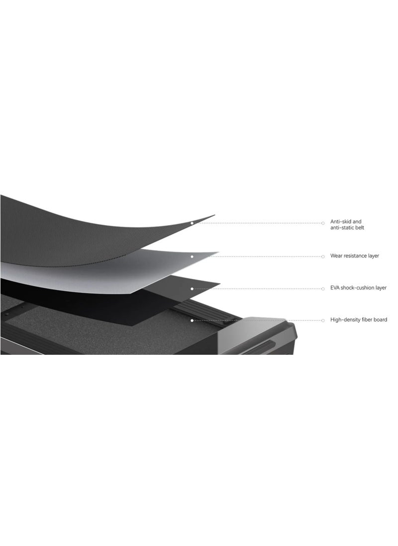 KINGSMITH - WP440P4 Kingsmith WalkingPad Treadmill Black R3 Hybrid | Walk, Jog or Run, 3-in-1 | Silent Brushless 1HP 735W motor |  upto 120kg user weight | Black - Image 1