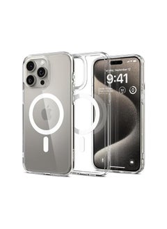 Super Magnetic Phone Case For Phone Iphone 15 Pro Max Case Magsafe Hard Pc Tpu Iphone 15 Pro Max Cover Anti Yellow Anti Scratch Lens Protection Magnetic Case For Iphone 15 Pro Max 6.7 Inch Clear