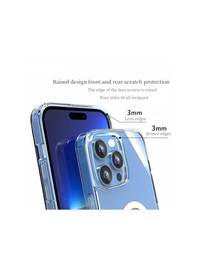 XICEN - Super Magnetic Phone Case For Phone Iphone 15 Pro Max Case Magsafe Hard Pc Tpu Iphone 15 Pro Max Cover Anti Yellow Anti Scratch Lens Protection Magnetic Case For Iphone 15 Pro Max 6.7 Inch Clear - Image 1