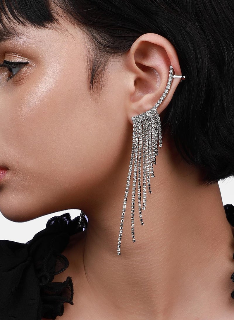 SOHI Radiant Nights Luminous Artificial Drop Earring Jewellery - Image 1