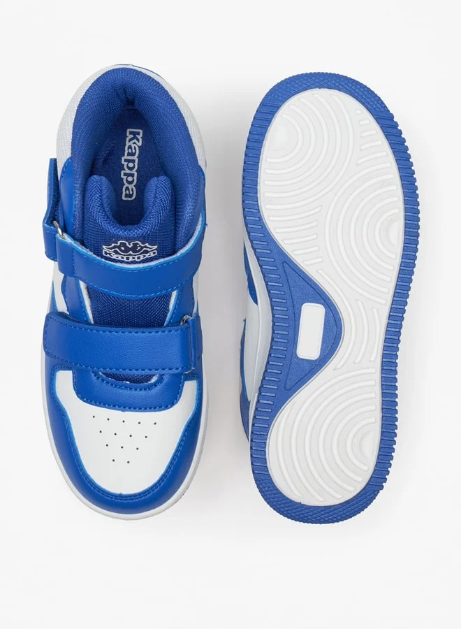 Kappa Boys' High Top Sneakers with Hook and Loop Closure