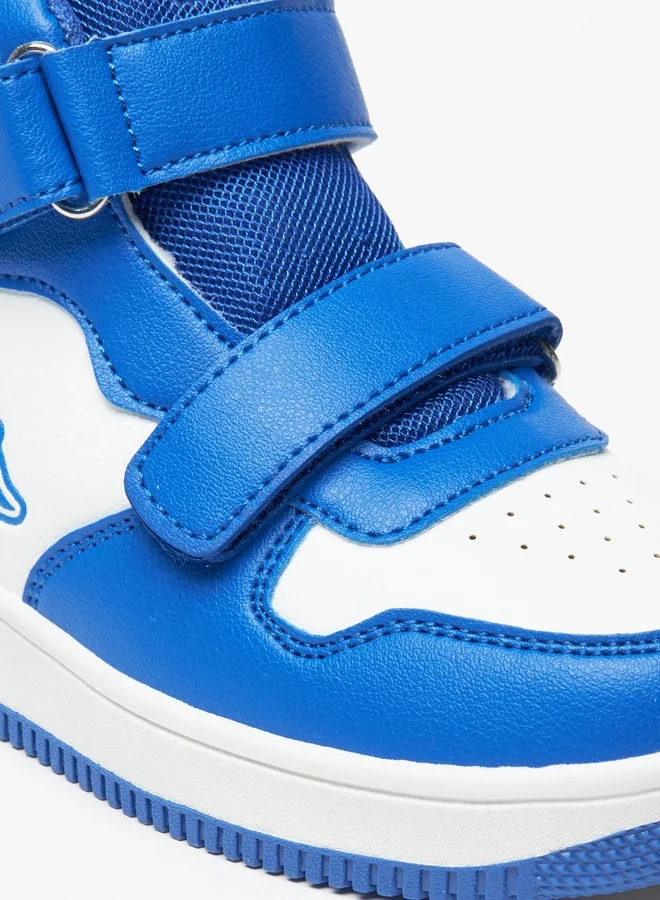 Kappa Boys' High Top Sneakers with Hook and Loop Closure