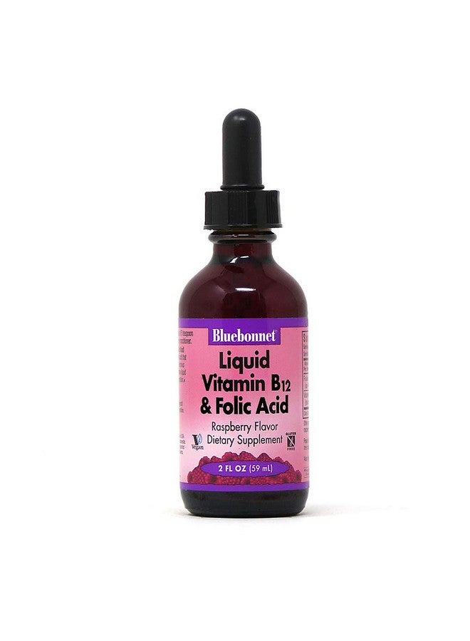 Bluebonnet Nutrition Liquid Vitamin B12 & Folic Acid For Energy Boost* Soyfree Glutenfree Dairyfree Vegan 400 Mcg Of Folic Acid & 1000 Mcg Of Vitamin B12 Per Serving 2 Fl Oz 59 Servings - Image 2