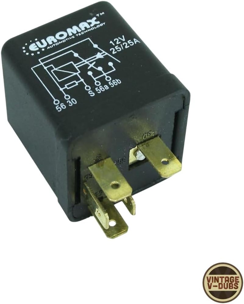EMPI Relay, Headlights 12 Volt, for Beetle & Bus 67-79 Ghia 67-74, Compatible with Dune Buggy - Image 2