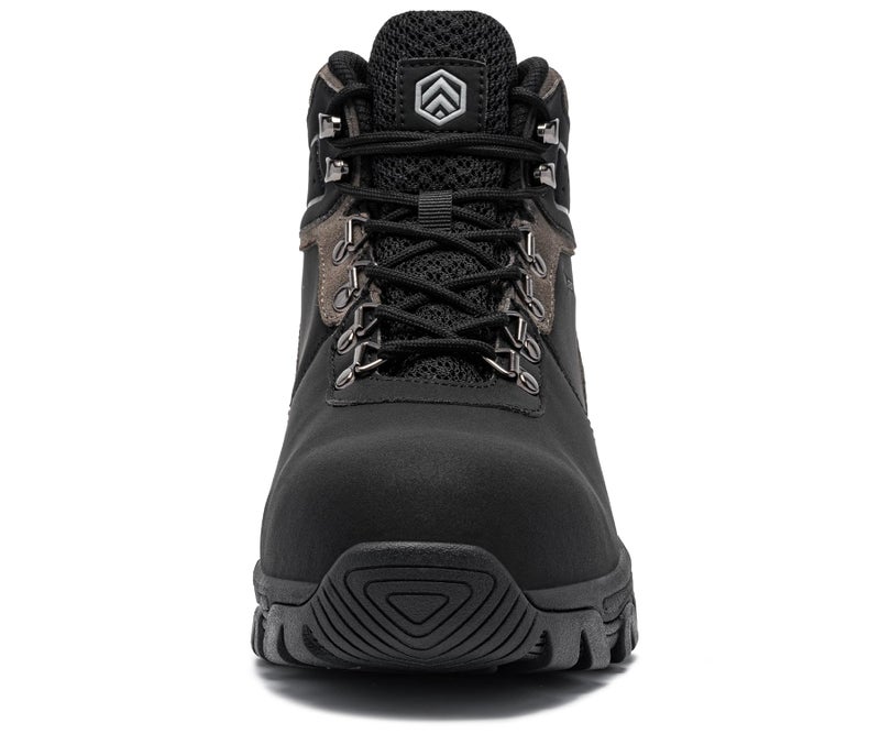 LARNMERN Steel Toe Boots for Men Safety Work Shoes Puncture Resistant Outdoor Protection Footwear Industrial and Construction Boots black Size: 10.5 - Image 5