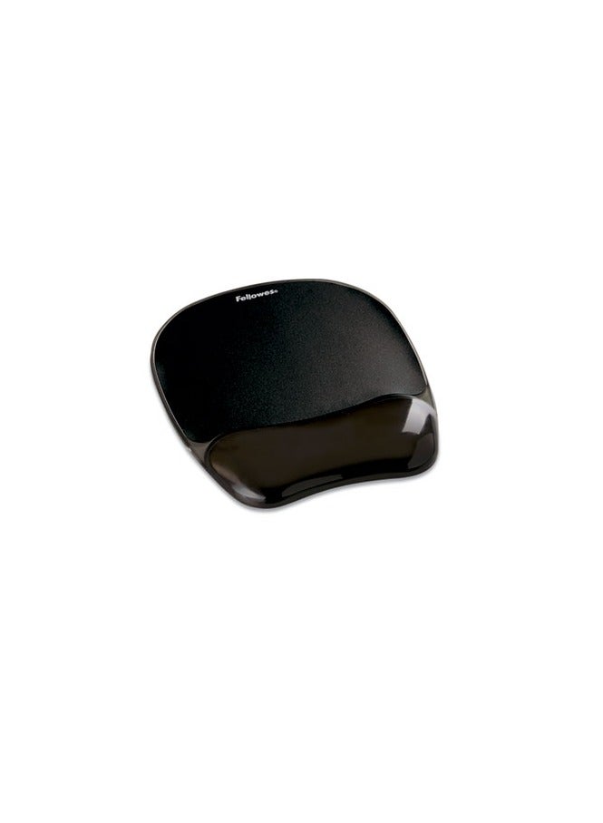 Fellowes Memory Foam Mouse Pad/Wrist Rest, Black - Image 2
