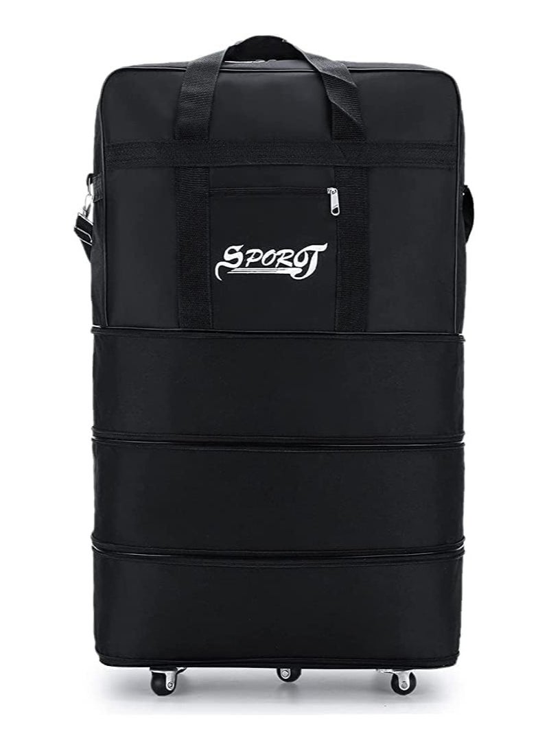 SPORT Travel Moving 36"inch Trolley Luggage Foldable Bag with Wheels XX-Large 30kg/120L – Waterproof Zipper Extendable Duffel Organizer light weight Bag  - Image 1