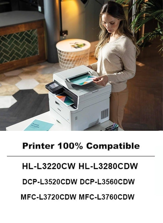 أوفيس ميكر TN-279 Compatible Toner Cartridge For Brother HL-L3280CDW, DCP-L3520CDW, DCP-L3560CDW, MFC-L3720CDW, MFC-L3760CDW (Black Cyan Yellow Magenta 4 COLOR SET) - Image 2