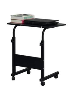 Portable Laptop Computer Stand Desks with Wheels, Laptop Table Adjustable Height Standing Computer Desk Portable Stand,Desktop, Black