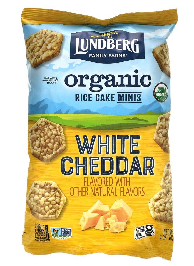 Lundberg - Organic Rice Cake Minis White Cheddar 5 oz (142 g) - Image 1